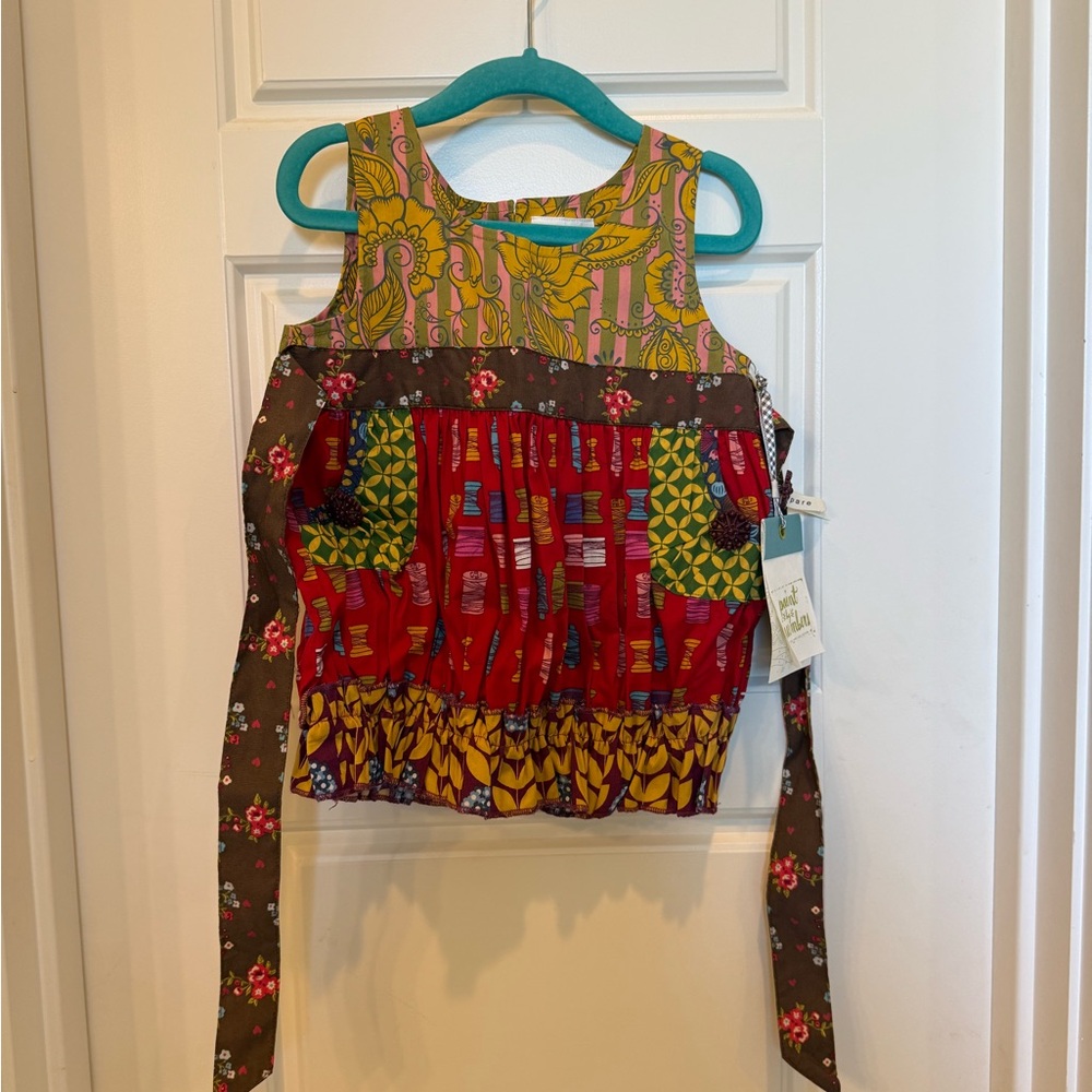 Matilda Jane Colorful Sleeveless Patchwork Top